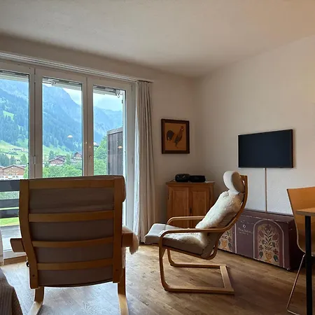 Lägenhet 2-zimmer Mit Grossem Balkon Und Bergpanorama - 400m Von Talstation Sillerenbahn Adelboden