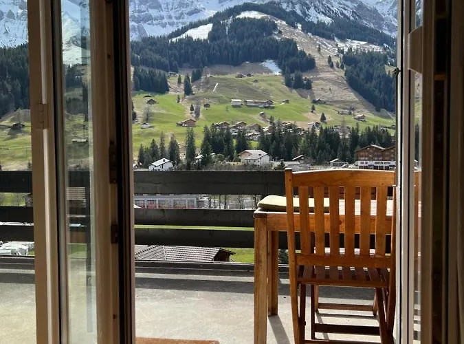 2-zimmer Mit Grossem Balkon Und Bergpanorama - 400m Von Talstation Sillerenbahn Adelboden