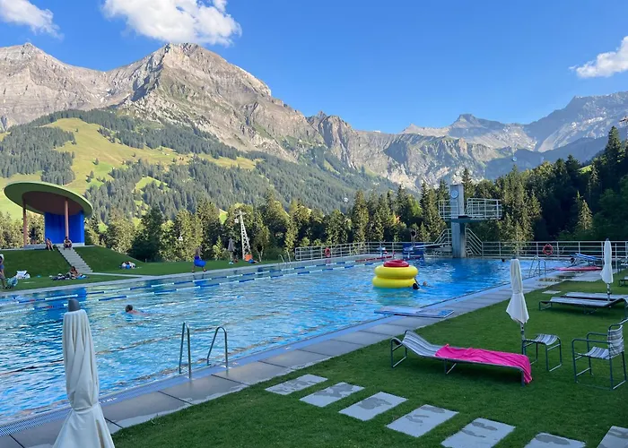 2-zimmer Mit Grossem Balkon Und Bergpanorama - 400m Von Talstation Sillerenbahn Adelboden